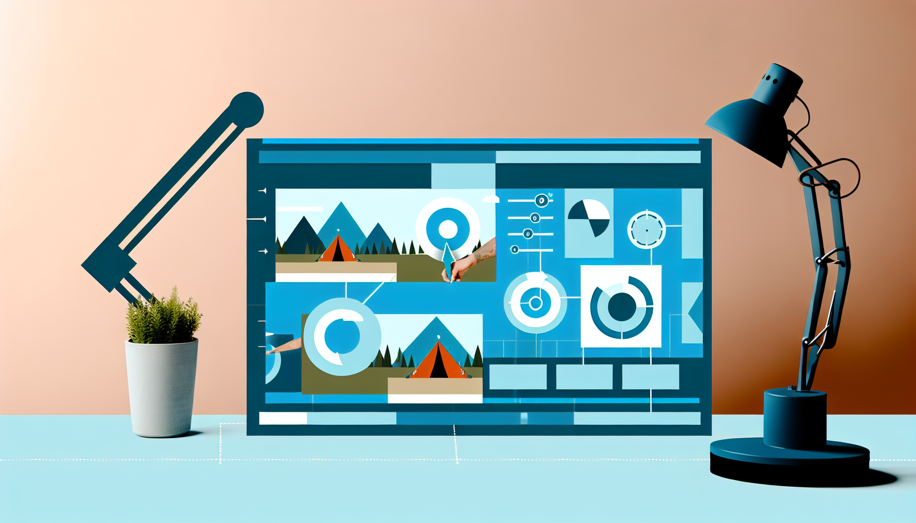 Basecamp: gestão de projetos e comunicação integrada - ilustração para artigo de blog
