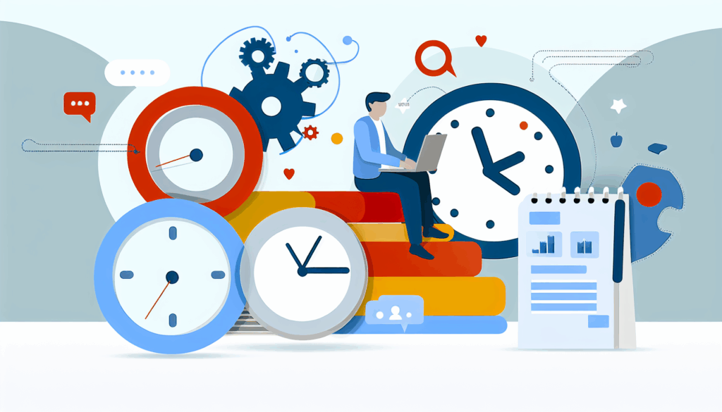 Gestão do Tempo: fundamentos e perspectivas históricas - ilustração para artigo de blog