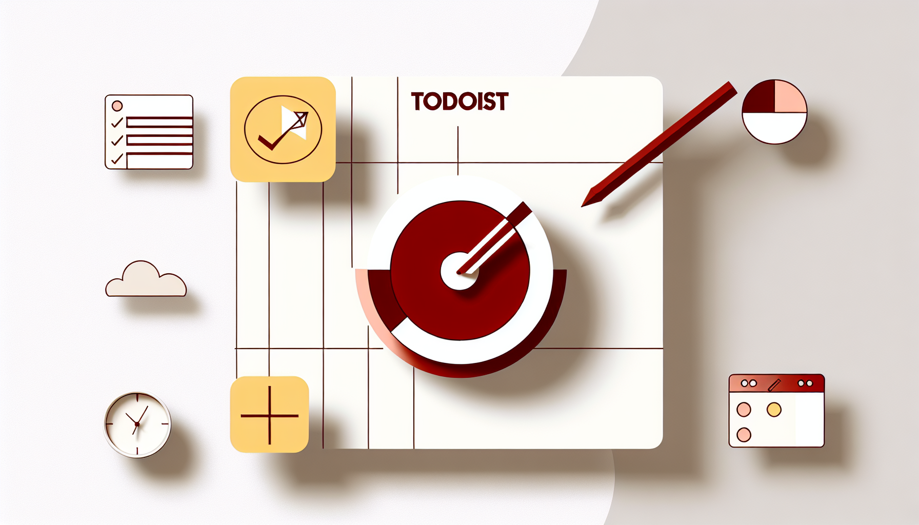 Todoist: guia rápido com vantagens e boas práticas - ilustração conceitual para artigo de blog