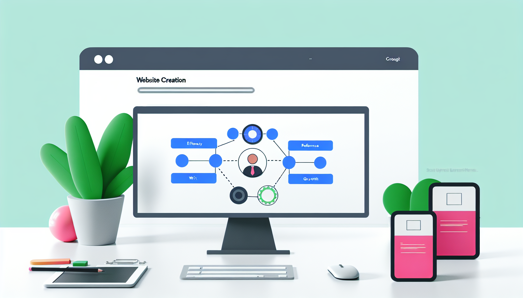 Wix: criação de sites fácil com recursos integrados - ilustração para artigo de blog