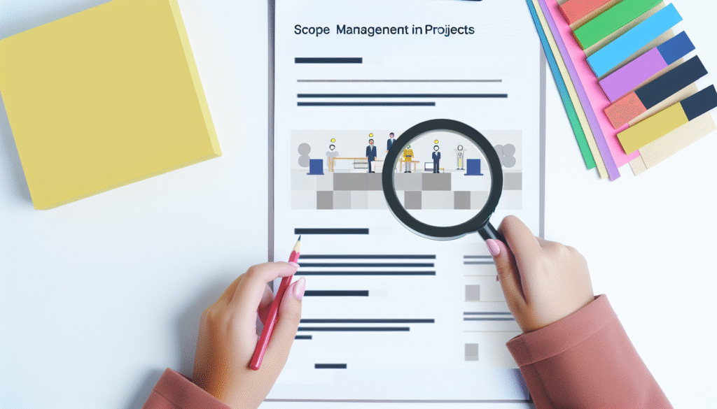 Gestão de escopo: como evitar desvios e retrabalhos - ilustração para artigo de blog