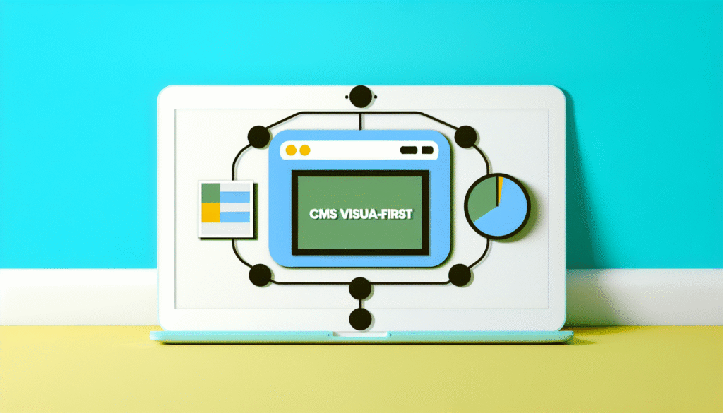O que é um CMS Visual-First e por que ele surgiu? - ilustração para artigo de blog