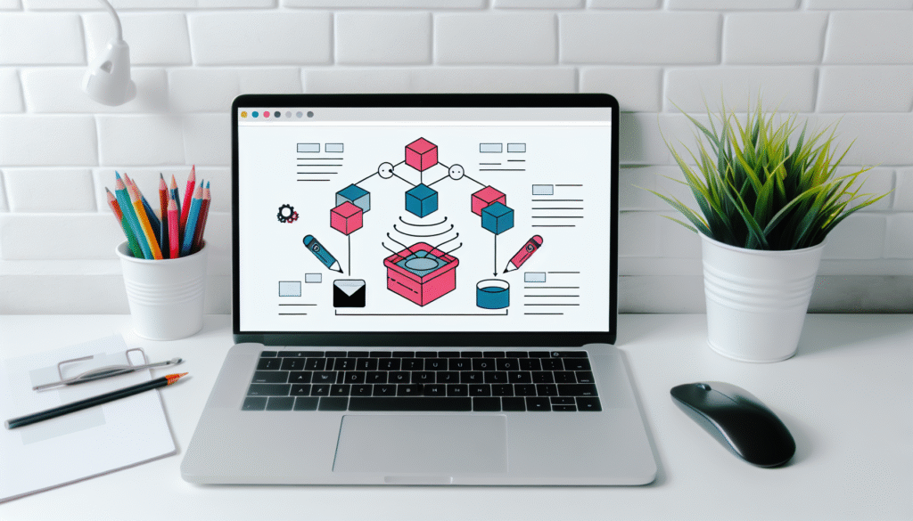 Conteúdo como sistema: o que é e como funciona este conceito - ilustração para artigo de blog